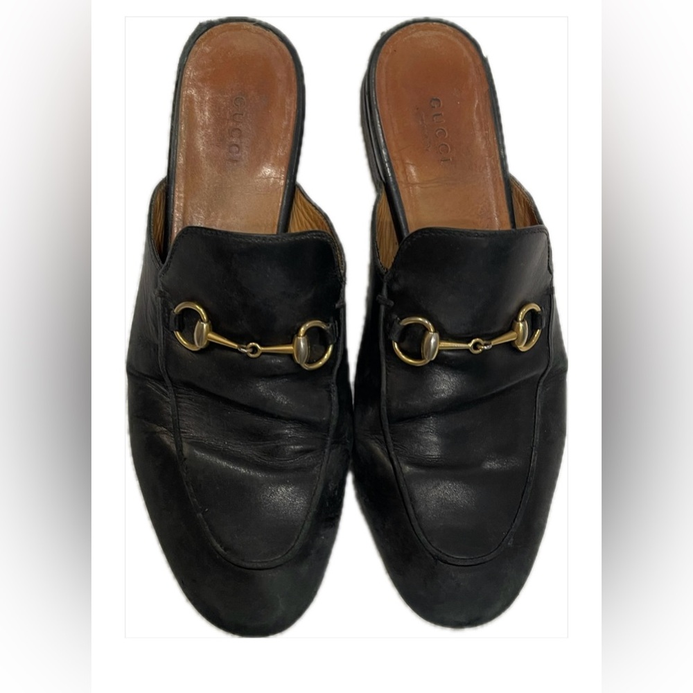 Gucci black loafers with gold detail - Picture 3 of 4